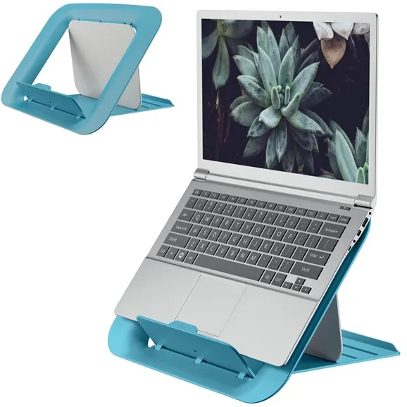 Leitz Ergo Cosy justerbar laptopstativ, 80% resirkulert plast Rolig blå